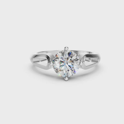 Classic 2.00 Carat D/VS Lab Round Diamond Solitaire Engagement Ring For Women