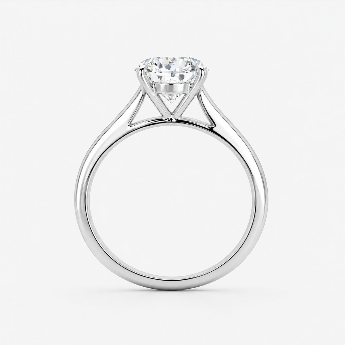 1.00CT D/VS Classic Round Diamond Solitaire Engagement Ring