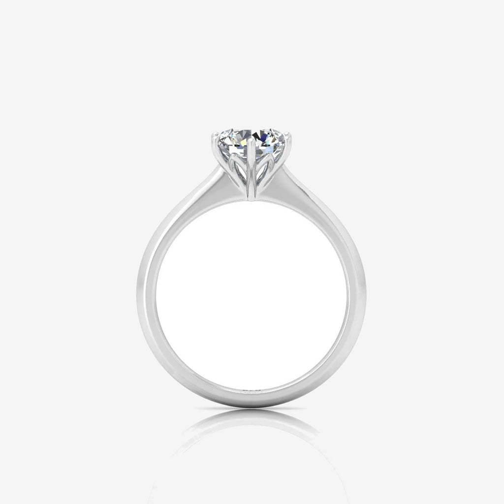 IGI Certified 2.00 Carat E/VS Round Solitaire Six Claw Set Engagement Ring in Gold & Platinum