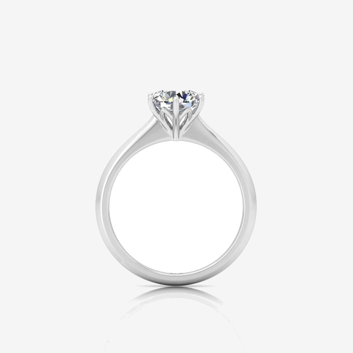 IGI Certified 2.00 Carat E/VS Round Solitaire Six Claw Set Engagement Ring in Gold & Platinum