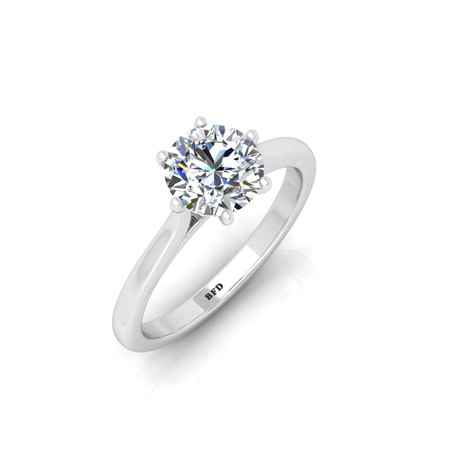 lab grown diamond engagement ring