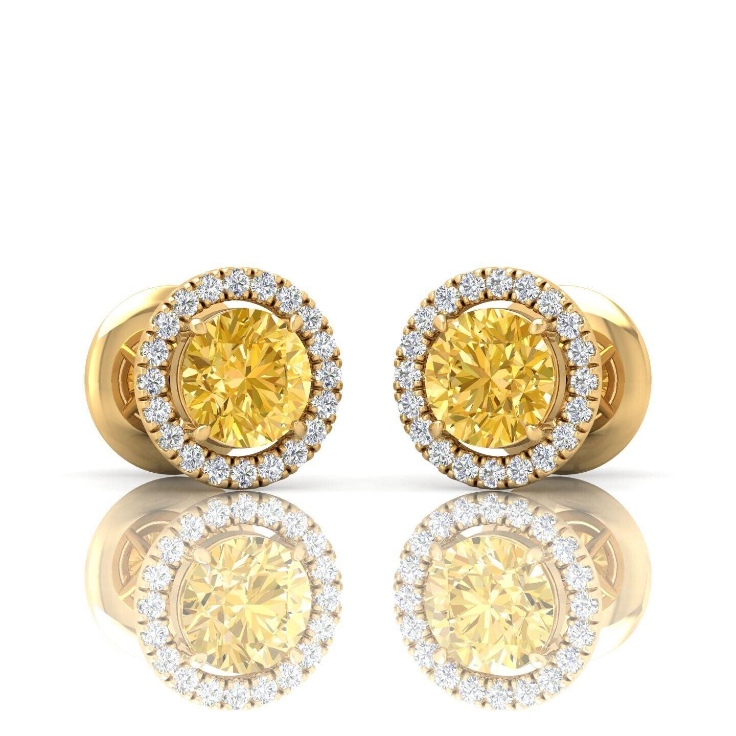 fancy diamond Earring