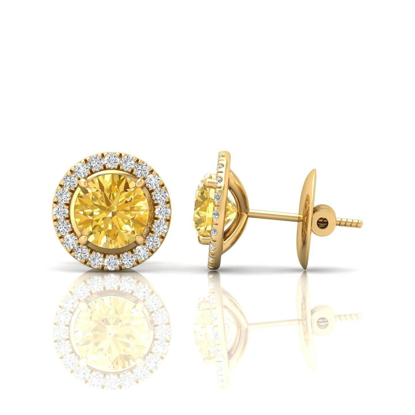 18K yellow Gold Earrings