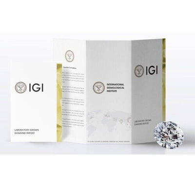 IGI Certified 2.00Ct D/VS Round Diamond Hoop Earring In 18k Yellow Gold