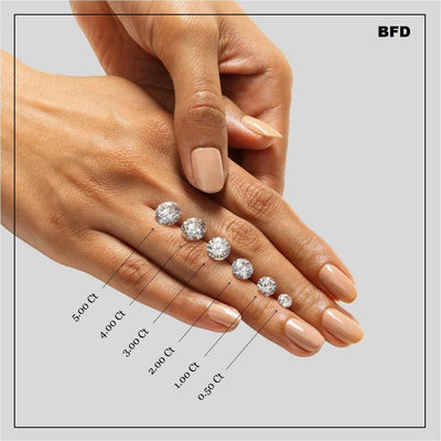 Classic Hidden Halo Pave Set Engagement Ring - Round