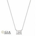 GIA Certified F/VS Emerald Natural Diamond Solitaire Pendant in Gold (0.30–1.00CT)