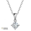 GIA Certified F/VS Round Natural Diamond Pendant in Gold (0.30-1.00ct)