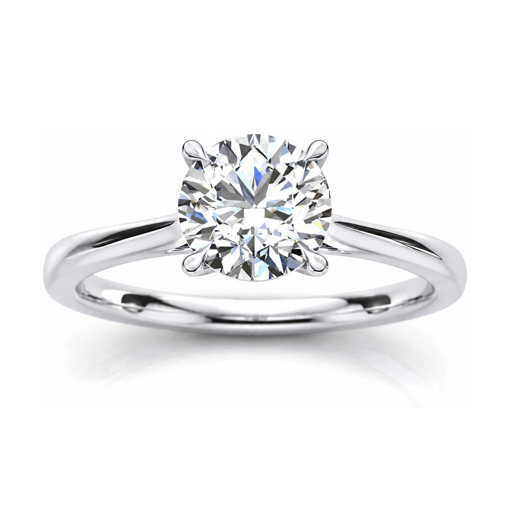 1.00CT D/VS Classic Round Diamond Solitaire Engagement Ring