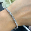 6.00CT D/VVS Round Lab Grown Diamond Tennis Bracelet in Platinum