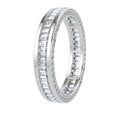 Baguette and Round Diamond Full Eternity in 18k Gold & Platinum 3.00 CT F/VS