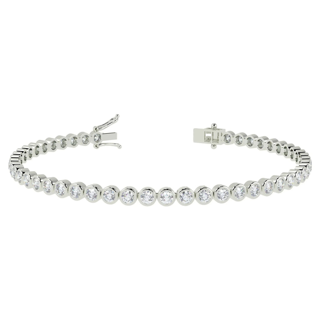 1.50ct Round Diamond Tennis Bracelet - 9k White Gold
