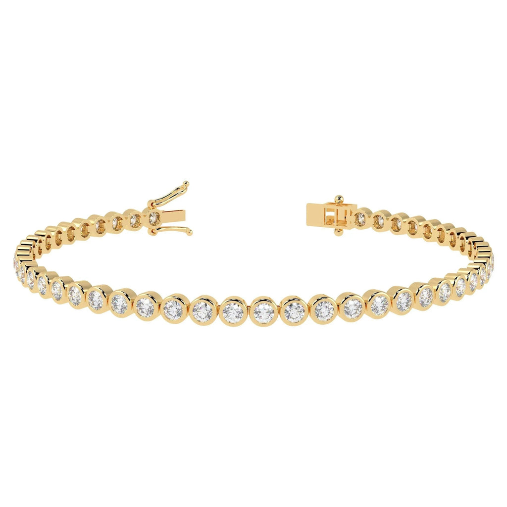 1.50ct Round Diamond Tennis Bracelet - 9k Yellow Gold