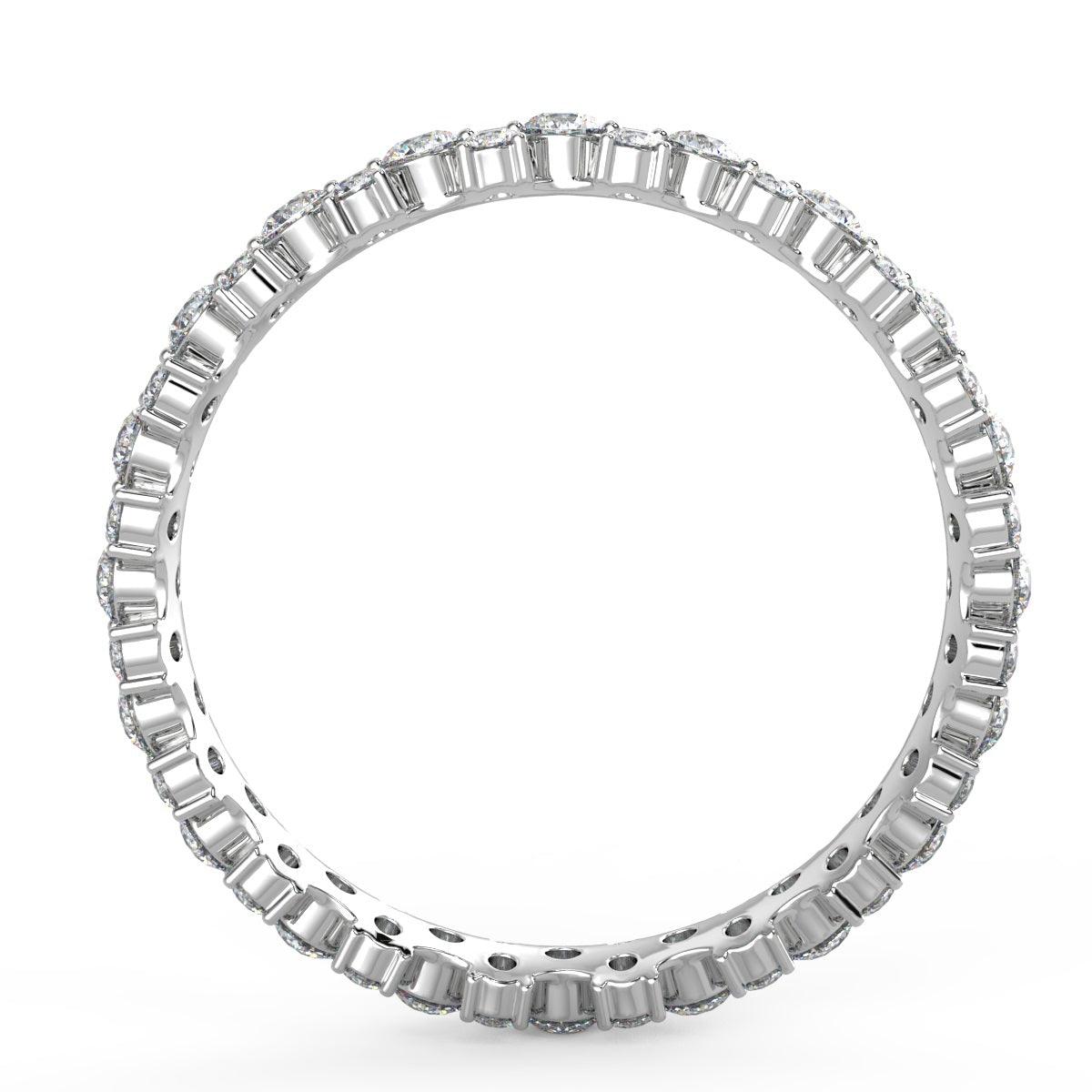 Round Diamond Garland Full Eternity Ring for Women's - 2.00Carat - 3.00Carat - D/VVS