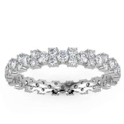 1.00 ct Garland Style Diamond Full Eternity Ring in UK Hallmarked Gold