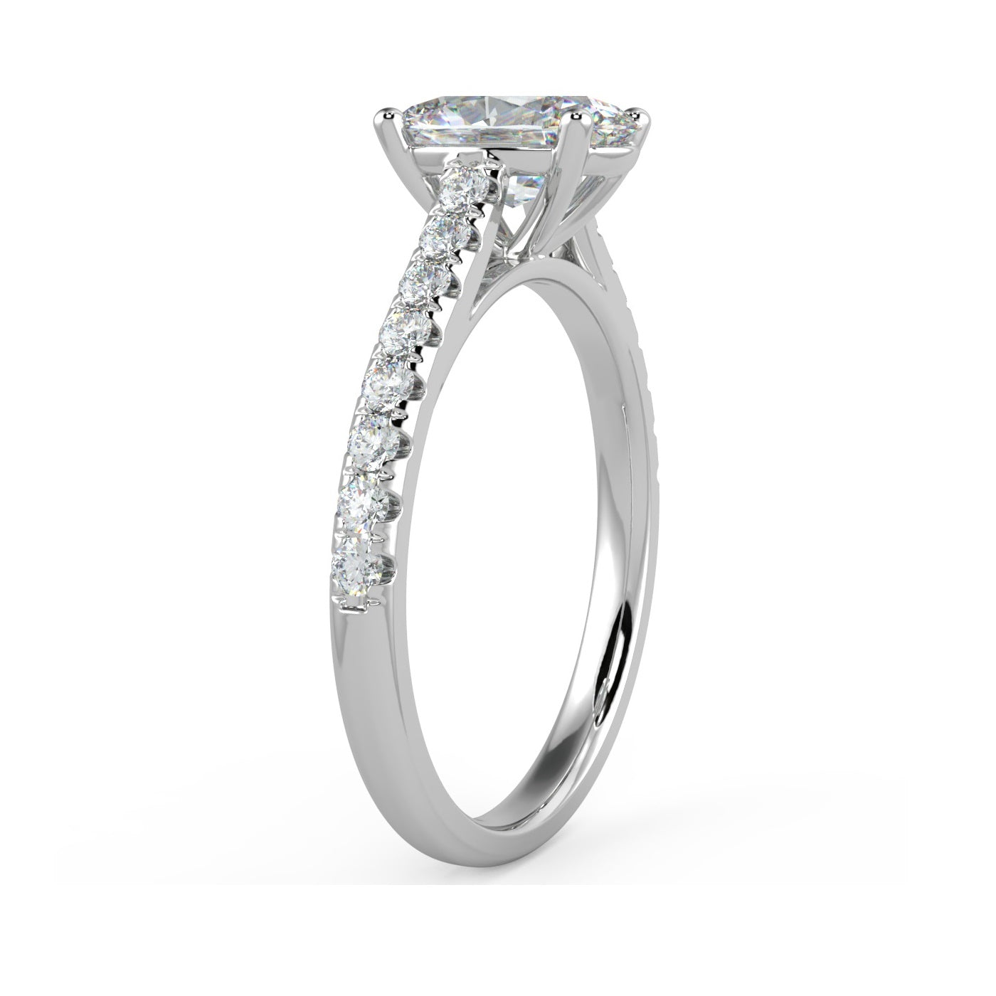 Clearance ! E/VS 2.50Ct IGI Certified Oval Diamond Engagement Ring