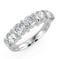 1.00 ct D/VVS Round Diamond 5 Stone Eternity in Platinum/18K Gold