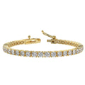 2.00ct Round Diamond Tennis Bracelet - 9k Yellow Gold