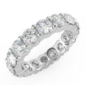 D/VS 8.0CT ROUND DIAMOND FULL ETERNITY PLATINUM AND 18K GOLD