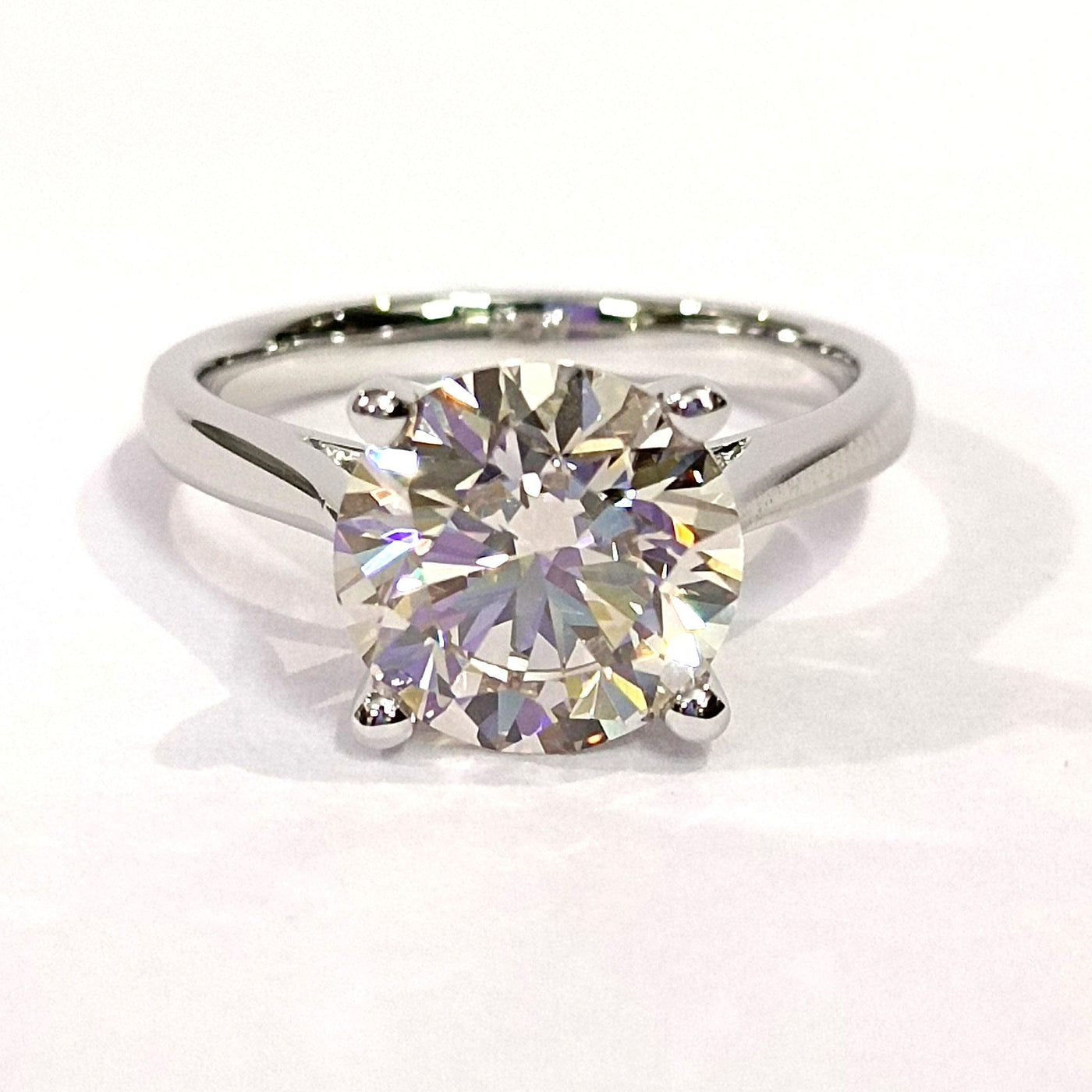 Huge Round Diamond Solitaire Engagement Ring in Platinum 2.00Ct - 3.00Ct