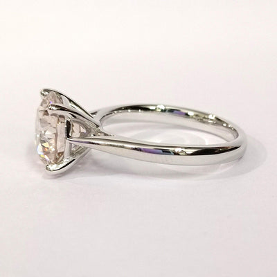 Huge Round Diamond Solitaire Engagement Ring in Platinum 2.00Ct - 3.00Ct