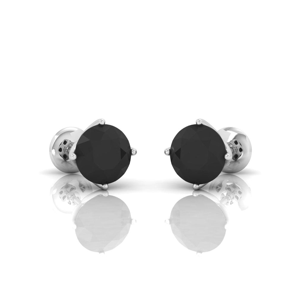 1.00 Carat Black Diamond Women's Stud Earrings