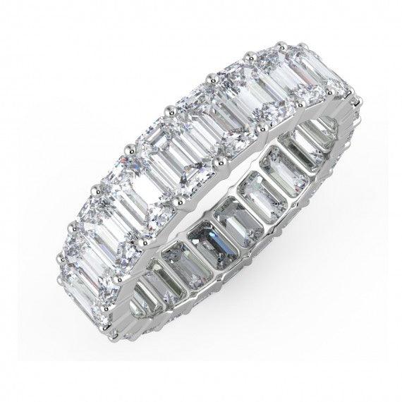 F/VS EMERALD FULL ETERNITY RING - 5.0Ct - 10.0Ct