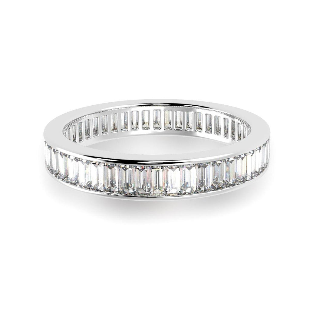 Special Deal..! 1.00 Ct D/VS Baguette Diamond Full Eternity Ring in Hallmarked 18k Gold