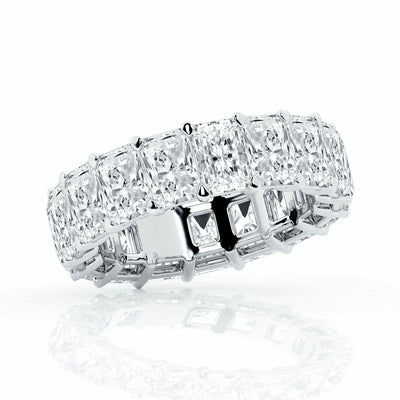 Radiant Diamond Full Eternity Wedding Ring 4.00 - 6.00 Carat