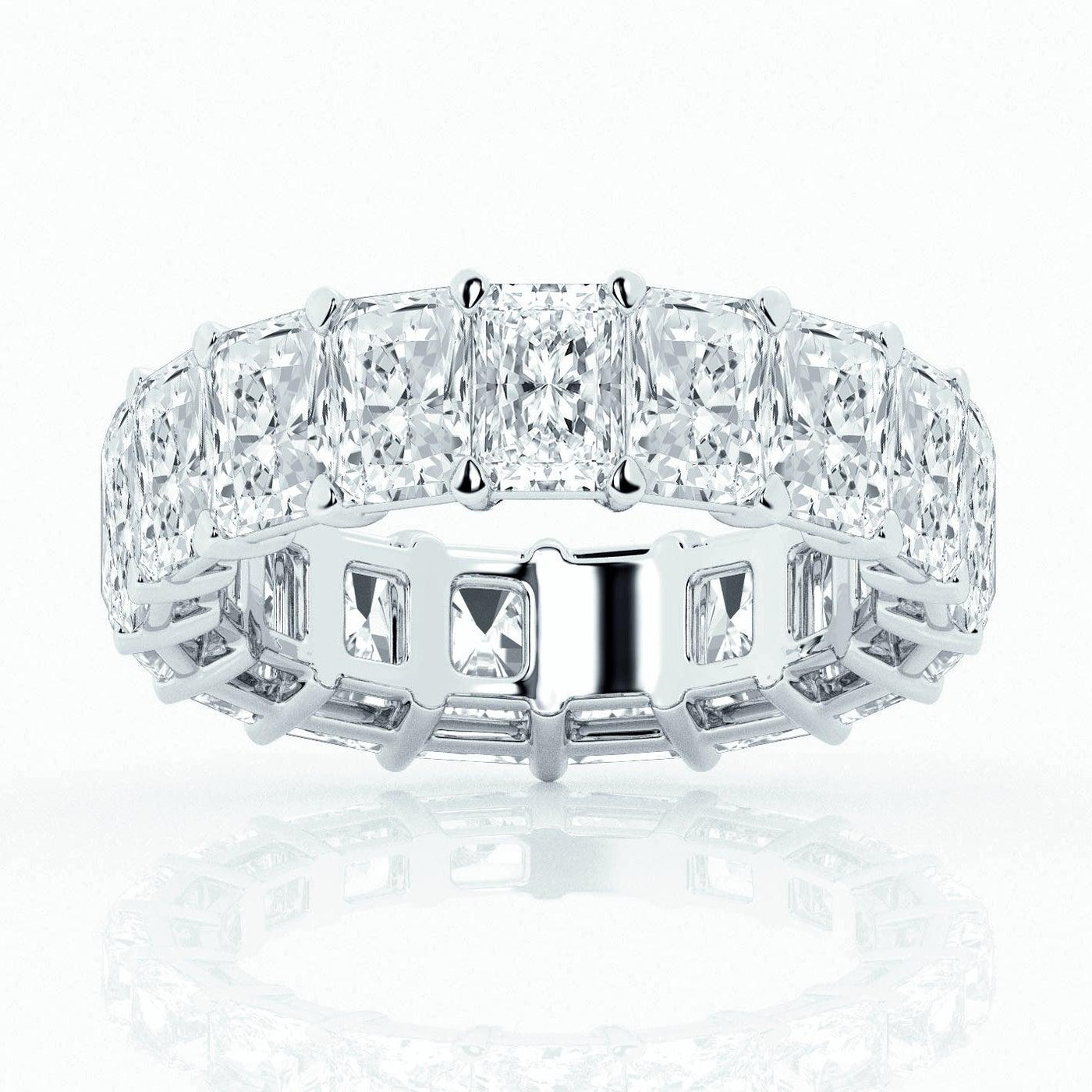 Radiant Diamond Full Eternity Wedding Ring 4.00 - 6.00 Carat