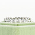 Round Lab Diamond Claw Set Full Eternity Ring for Women's - 2.00Ct - 3.00Ct - D/VS