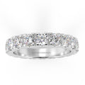 G-H/VS 1.30 Carat Round Diamond Micro Pave Set Full Eternity Ring in Hallmarked Platinum