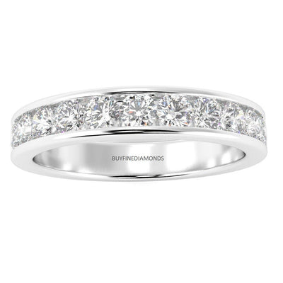 Clearance 10 Round Diamond Wedding Eternity Ring for Women's - 1.00Carat D/VVS