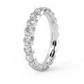 1.00ct Round Diamond French Pave Full Eternity Ring in Hallmarked Platinum