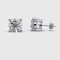IGI Certified 5.00Ct Hugh Round Lab Diamond Stud Earrings in Platinum E-G/VS