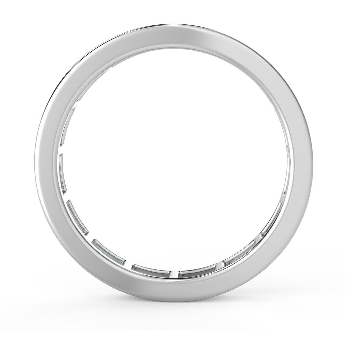 D/VS 1.50Ct - 2.00Ct Horizontal Baguette Diamond Full Eternity Ring in Hallmarked 18k Gold / Platinum