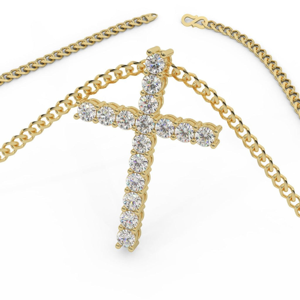 cross pendant with chain