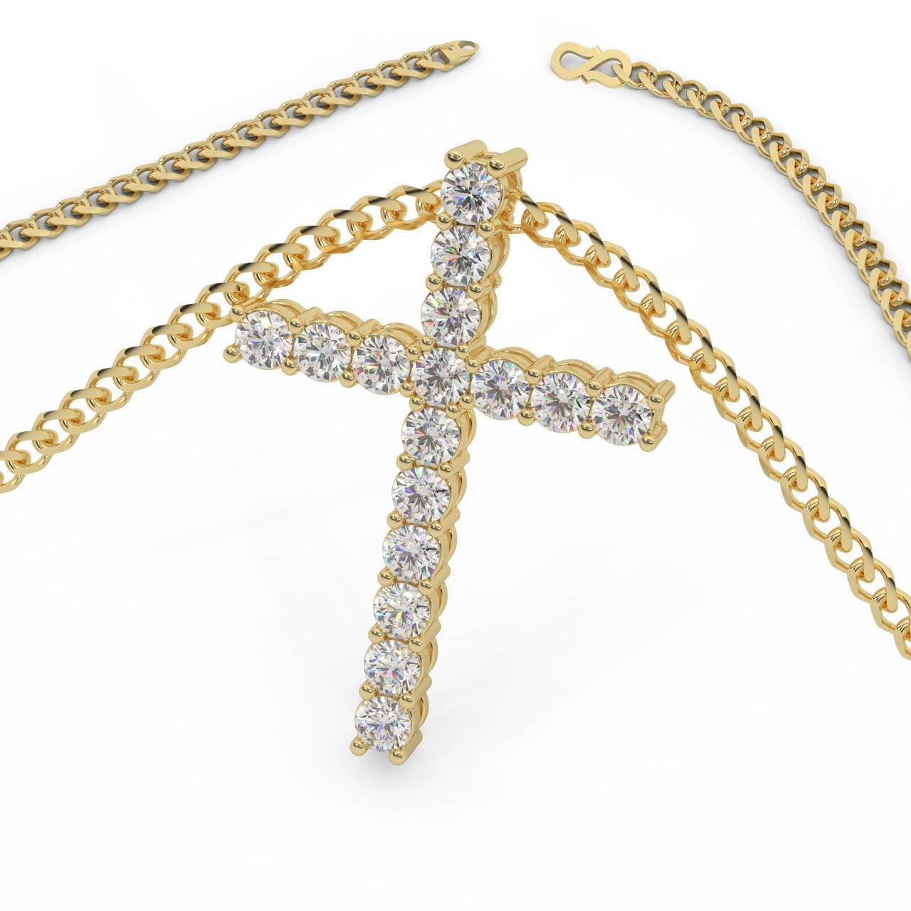 cross pendant with chain