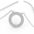 Natural Round Diamond Roulette Pendant For Her - 0.60 carat