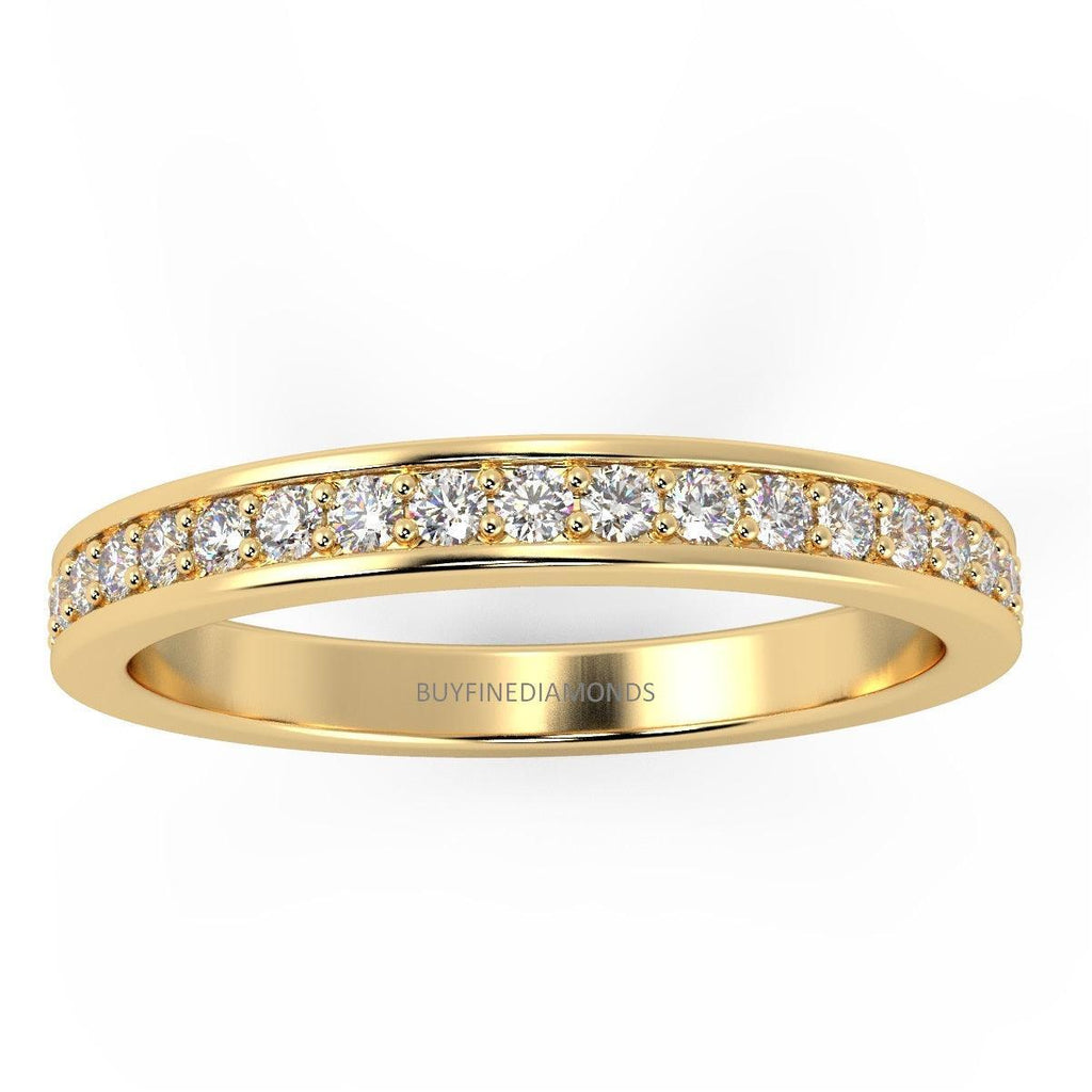 D/VVS 0.50Ct Round Lab Diamond Full Eternity Ring for Women's