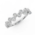 Bezel Set Natural Round Diamond Designer Eternity Ring - 0.40 Carat