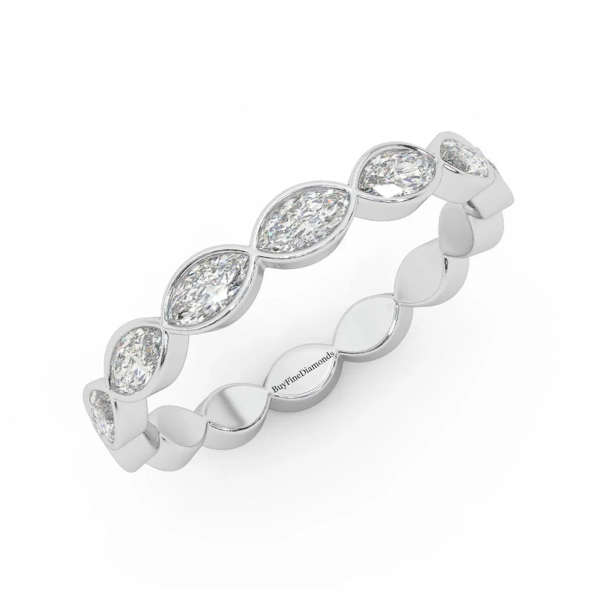 Natural Marquise Diamond  Set Anniversary Ring  0.70 Carat