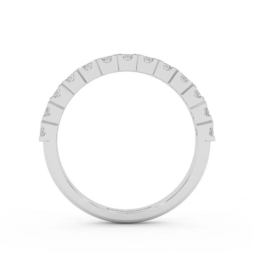 0.50 Ct Natural Round  Diamond Wedding Ring For Her