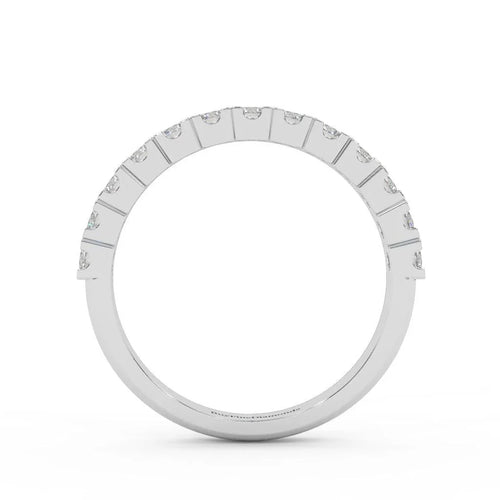 0.50 Ct Natural Round  Diamond Wedding Ring For Her