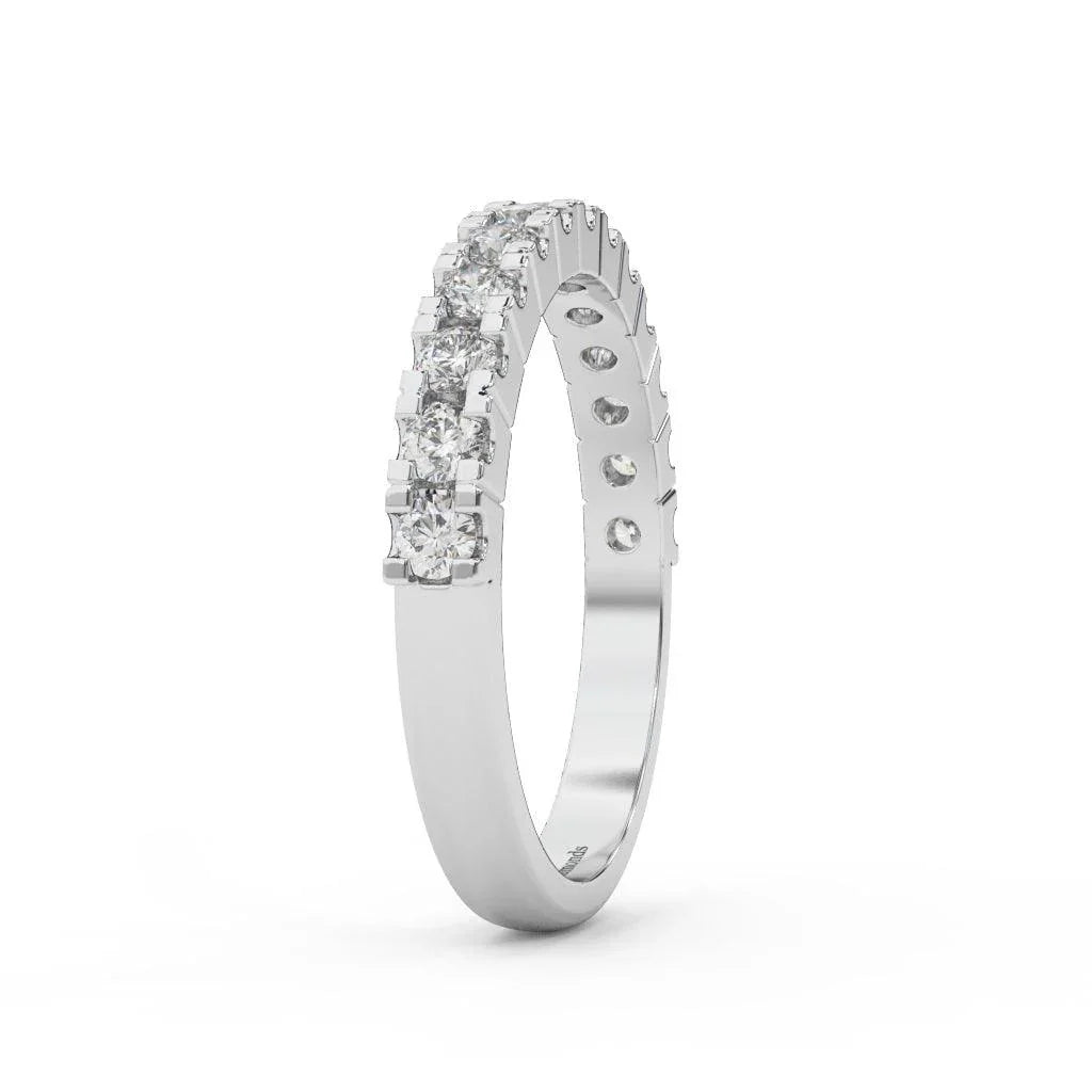0.50 Ct Natural Round  Diamond Wedding Ring For Her