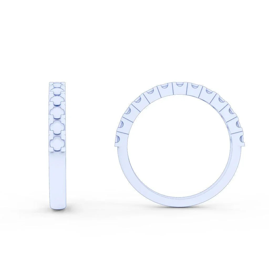 0.50 Ct Natural Round  Diamond Wedding Ring For Her