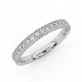 0.90 Carat Exclusive Diamond Half Eternity Ring Band Gold & Platinum