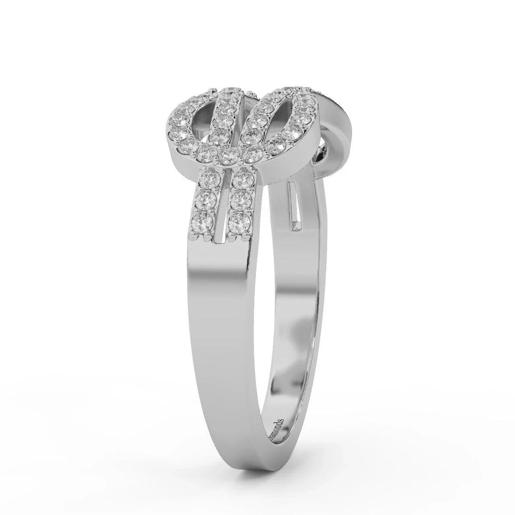 Natural Round Diamond Infinity Eternity Ring Band - 0.40 Carat