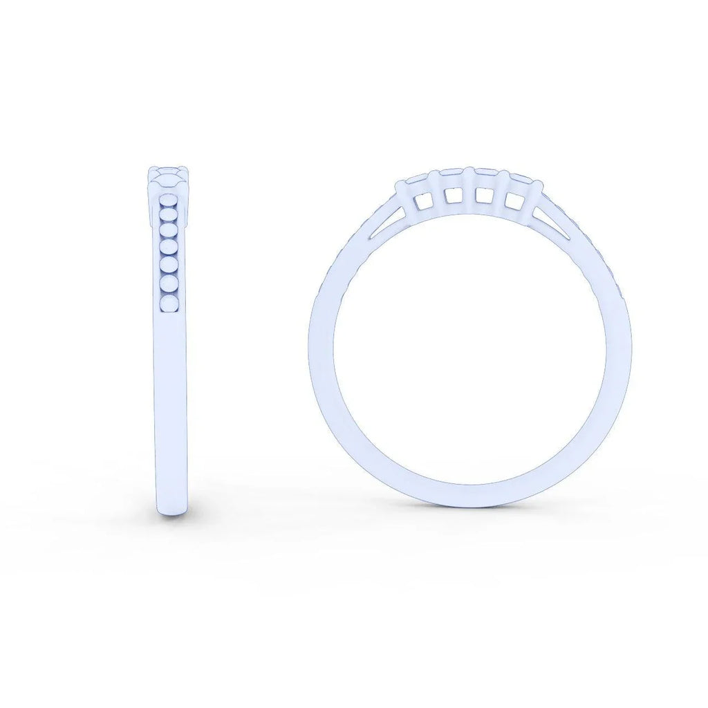 Designer Half Eternity Round Diamond Ring For Women