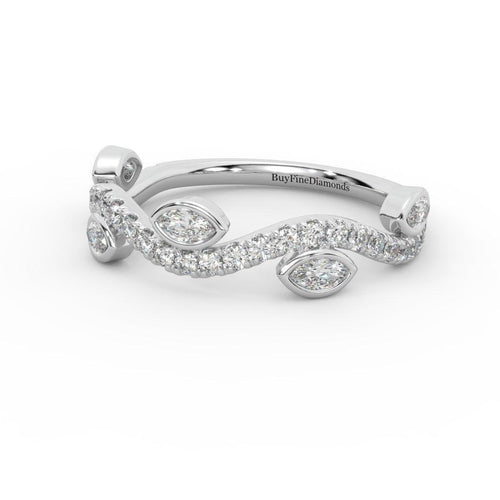 0.60 Ct Elegant Gold & Platinum Ring with Amazing Marquise Diamond