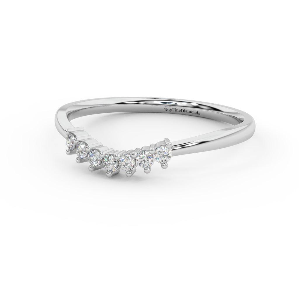 Petite Round Cut Diamond Women's Eternity Ring - 0.15 Carat